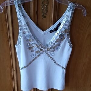 Shell Buttons, Embellished Top